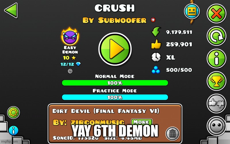 Yay 6th demon | made w/ Imgflip meme maker