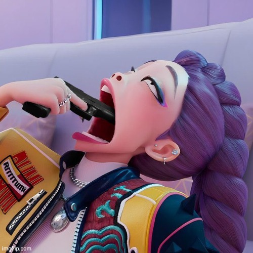 kpdh gun in mouth Blank Meme Template