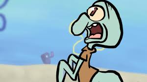 my back squidward drawing Blank Meme Template