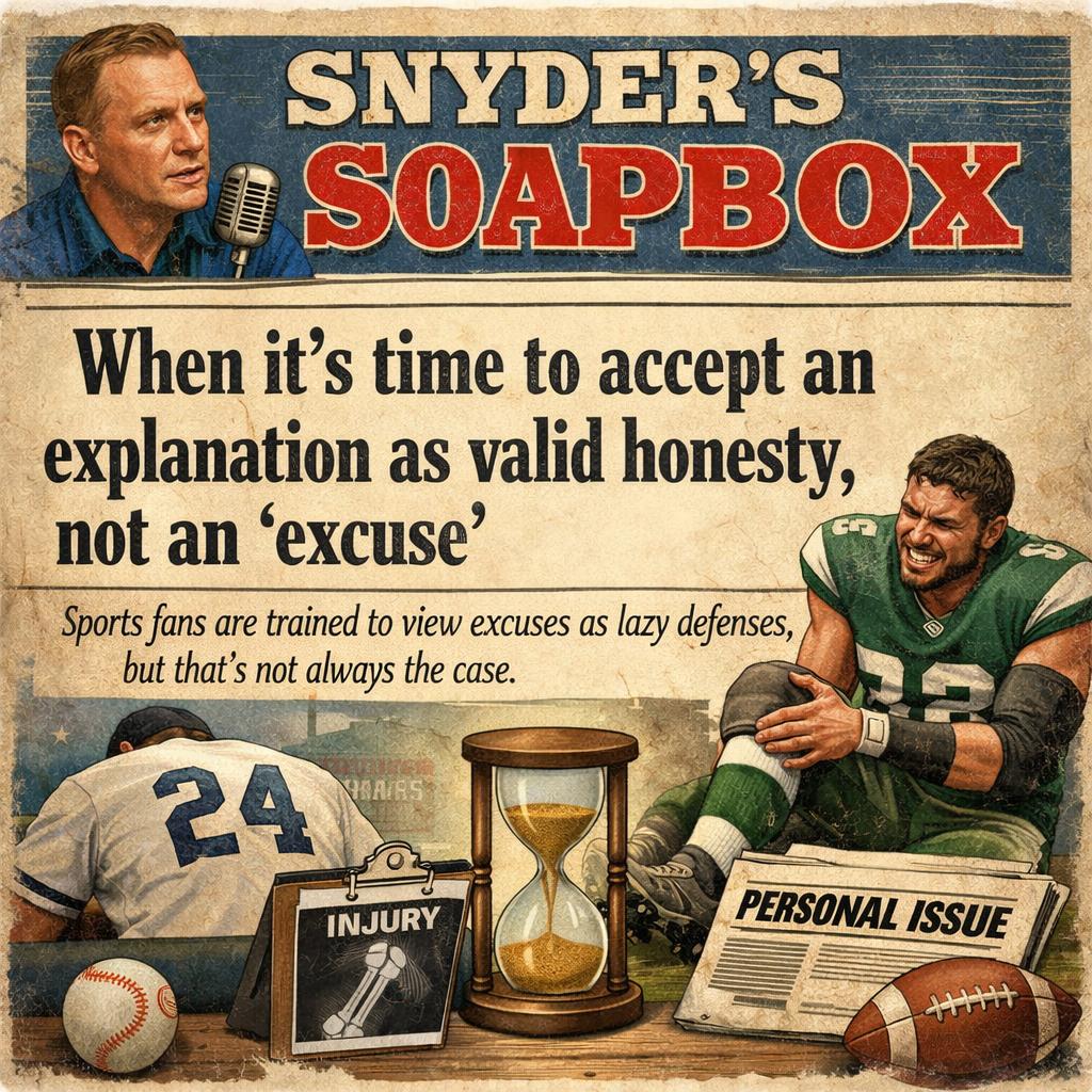 Snyder's Soapbox: When it's time to accept an explanation as val Blank Meme Template