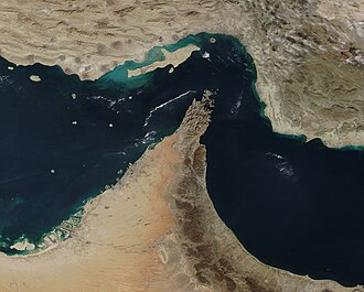 the strait of hormuz google earth map Blank Meme Template
