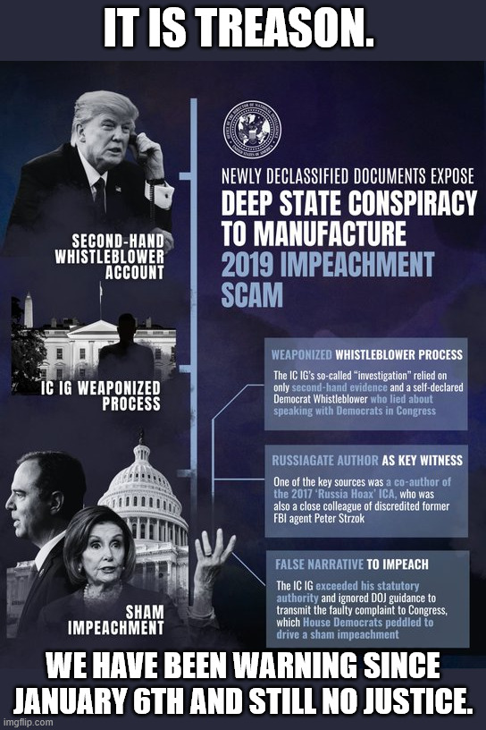 democrat treason exposed today | It is treason. We have been warning since January 6th and still no justice. | image tagged in democrat,treason,exposed | made w/ Imgflip meme maker