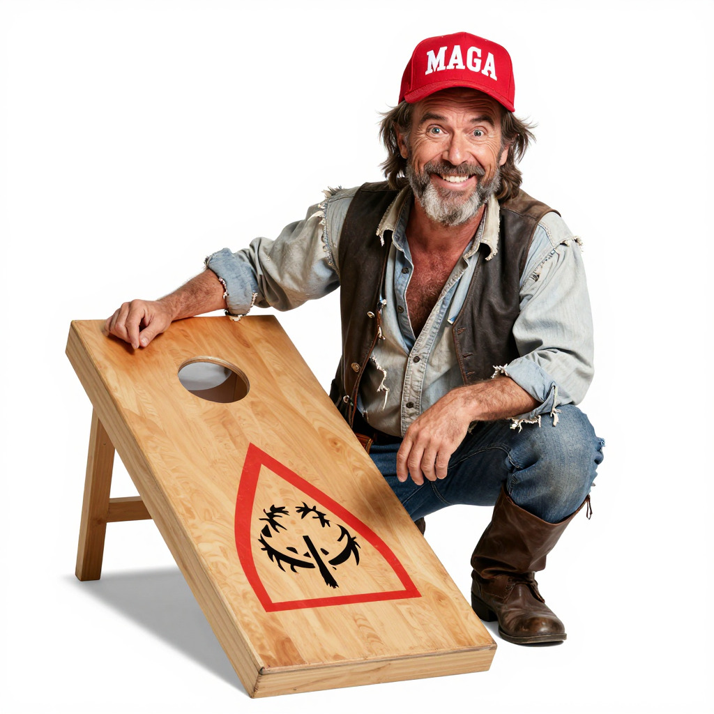 MAGA cornhole champion Blank Meme Template