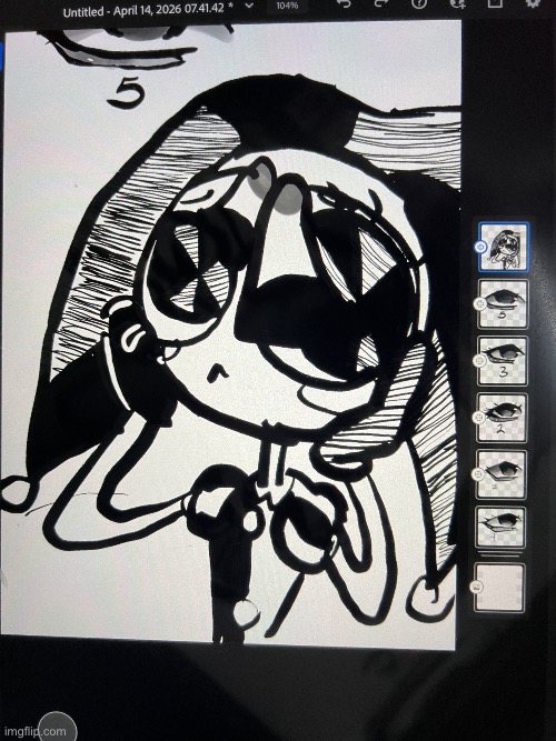 Pomni sketch | image tagged in pomni,tadc,sketch | made w/ Imgflip meme maker