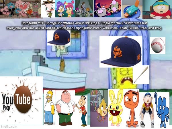 YTP Thumbnail #1. | image tagged in ytp,spongebob,bfdi | made w/ Imgflip meme maker