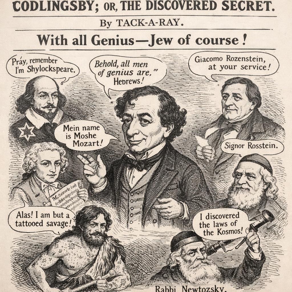 Disraeli’s assertions of Jewish superiority were quite unsettlin Blank Meme Template