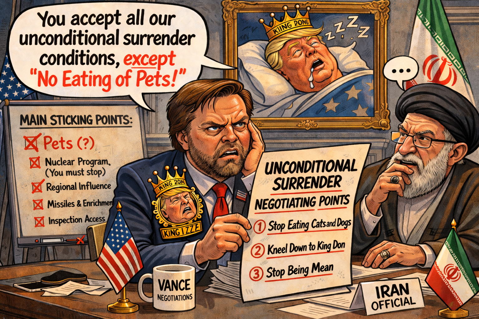 Republican Unconditional Surrender Conditions Blank Meme Template