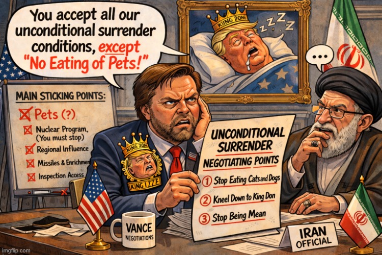 Republican Unconditional Surrender Conditions | image tagged in republican unconditional surrender conditions | made w/ Imgflip meme maker