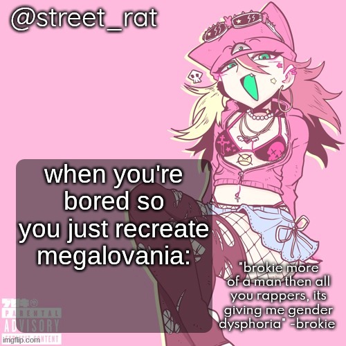 also I'm sticking with beepbox for now | when you're bored so you just recreate megalovania: | image tagged in rats brokie temp again | made w/ Imgflip meme maker