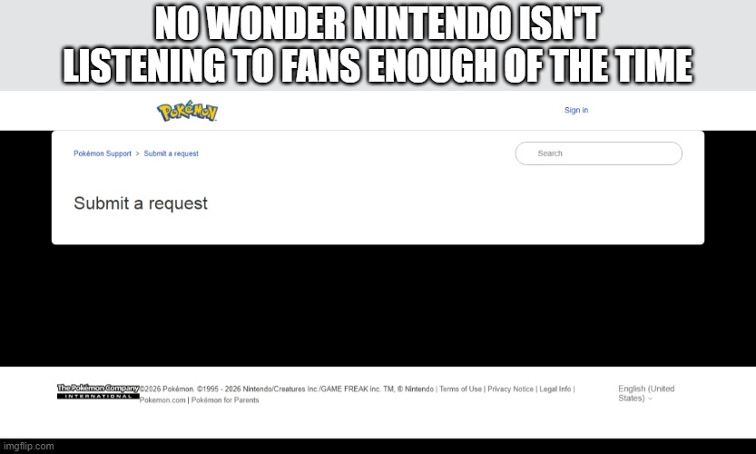 JUSTICE FOR GALLADE GENDER FLOW | No wonder nintendo isn't listening to fans enough of the time | made w/ Imgflip meme maker