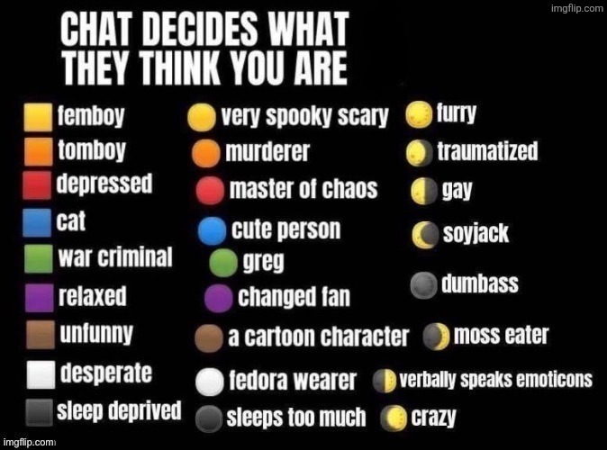 guys im so original | image tagged in chat decides what they think you are | made w/ Imgflip meme maker
