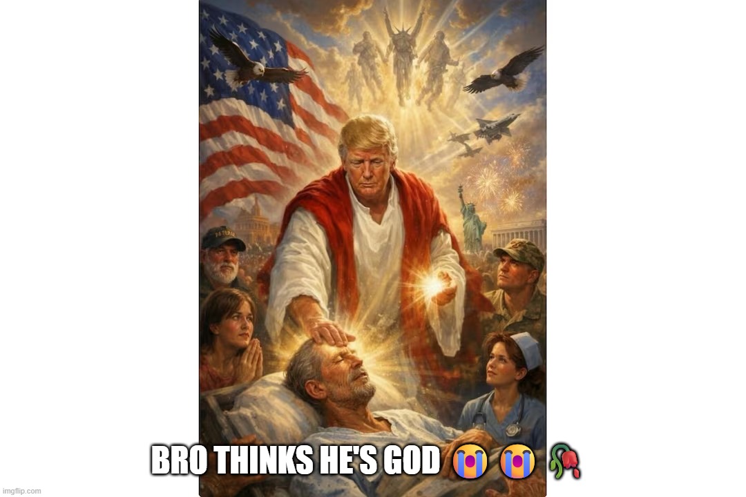 Cult | Bro thinks he's god 😭😭🥀 | image tagged in cult | made w/ Imgflip meme maker
