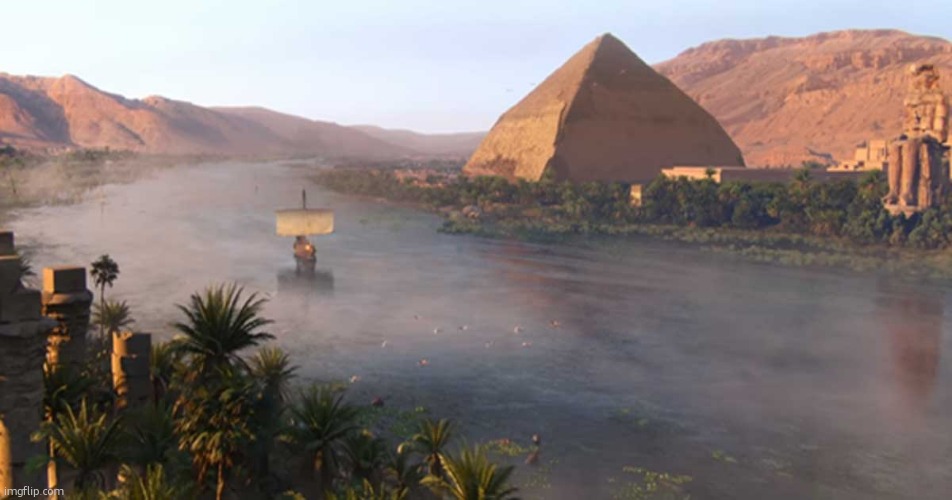 ok as much as i like this, you guys genuinely wouldve bullied someone to deletion for posting shi like this when i first joined | image tagged in nile river ancient egypt | made w/ Imgflip meme maker