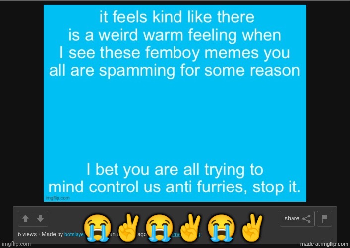 bruvvvv | 😭✌️😭✌️😭✌️ | image tagged in bruvvvv | made w/ Imgflip meme maker