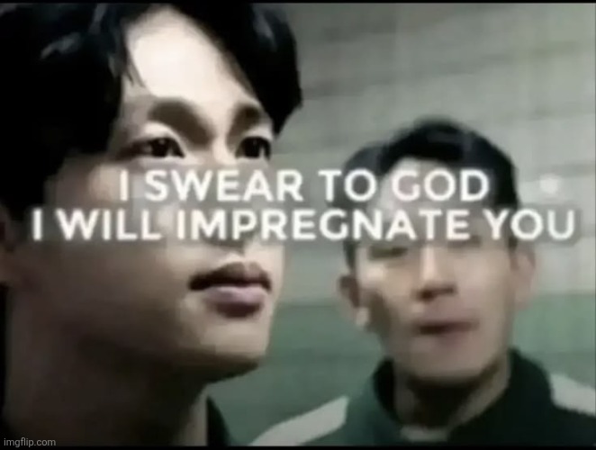 I swear to God i will impregnate you | image tagged in i swear to god i will impregnate you | made w/ Imgflip meme maker