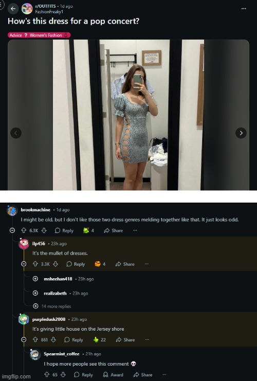 image tagged in dress,mullet,little house on the prairie,jersey shore | made w/ Imgflip meme maker