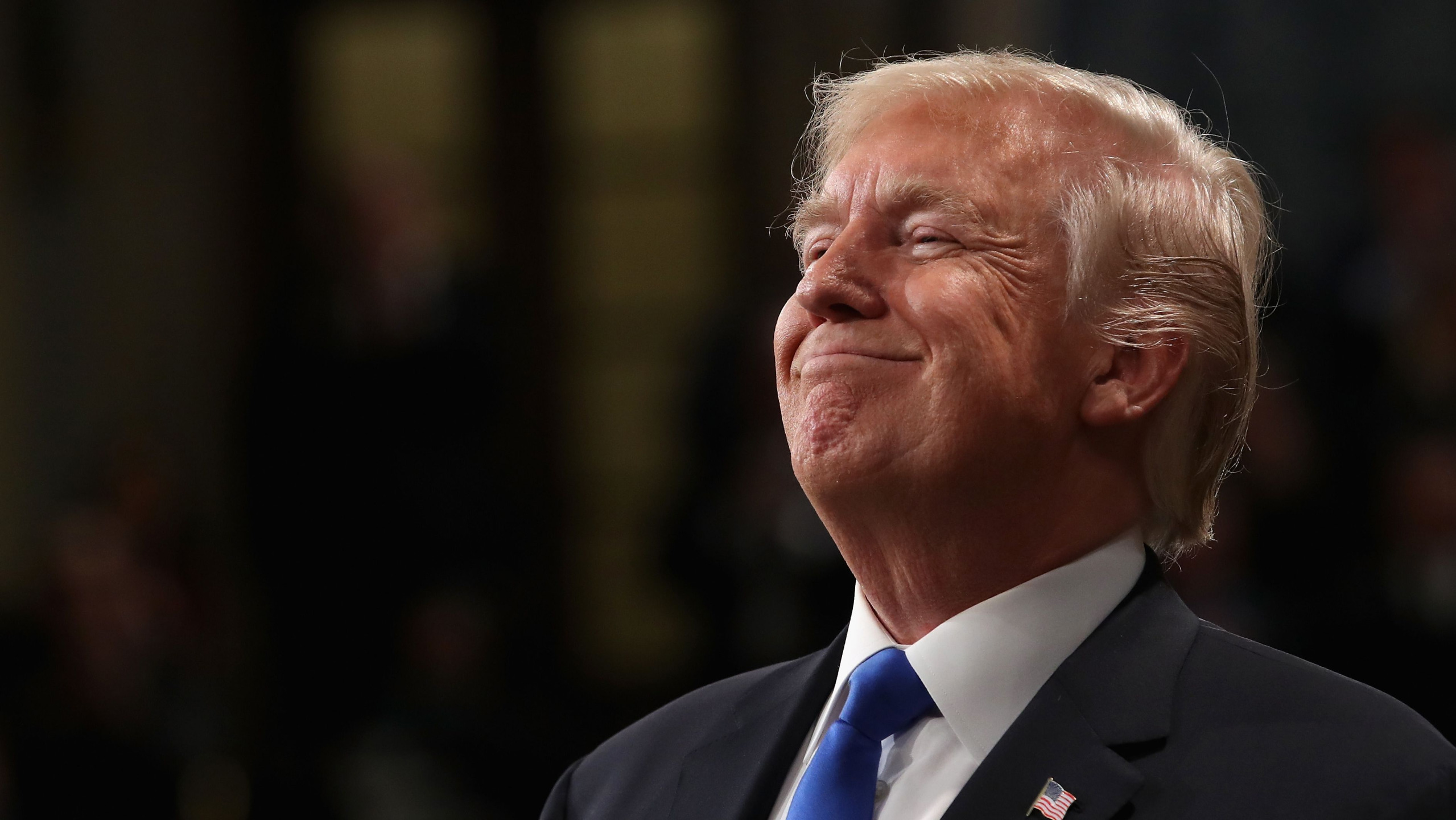trump smiles Blank Meme Template