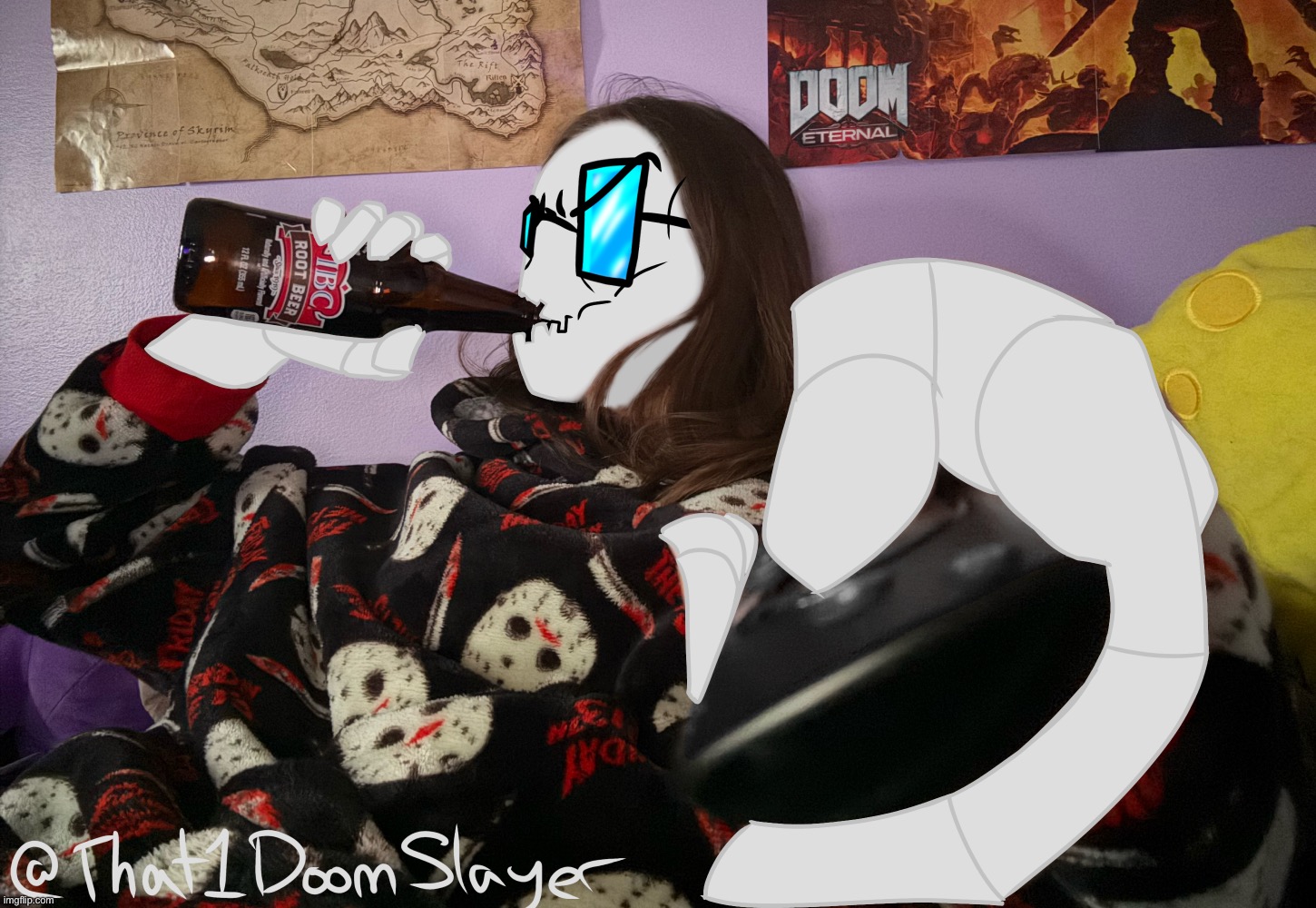 typa shi i be doing instead of drawing | image tagged in hey look thats me,im drinking root beer,drawing | made w/ Imgflip meme maker