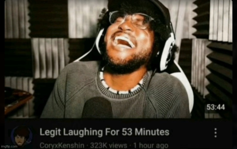 image tagged in legit laughing for 53 minutes | made w/ Imgflip meme maker