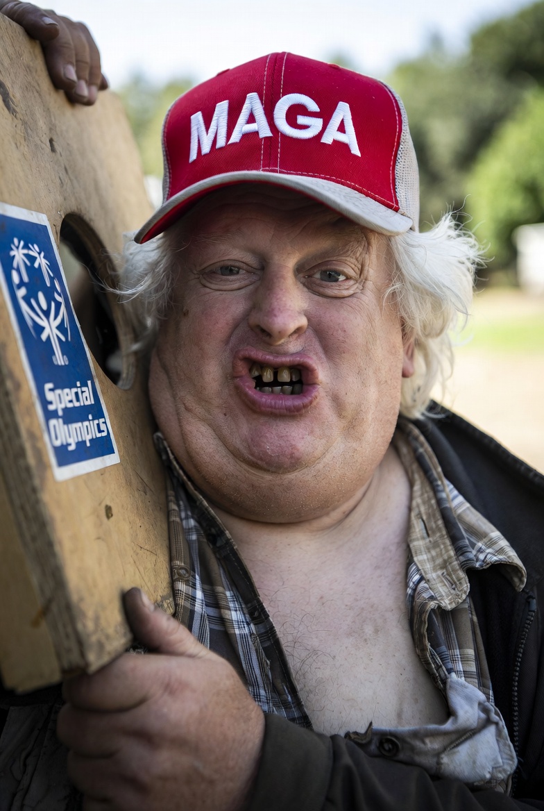 MAGA cornhole champion Arbie RB 60 Blank Meme Template