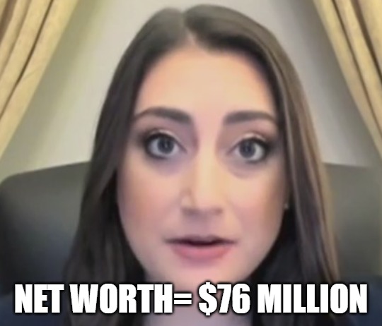 Sara Jacobs | Net worth= $76 million | image tagged in sara jacobs | made w/ Imgflip meme maker