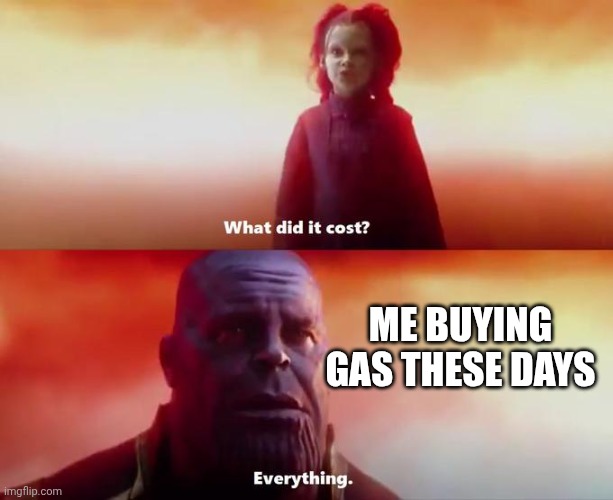 Pricey | Me buying gas these days | image tagged in what did it cost | made w/ Imgflip meme maker