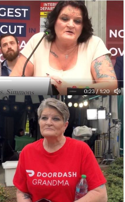 Republican paid agitator Sharon Simmons Blank Meme Template