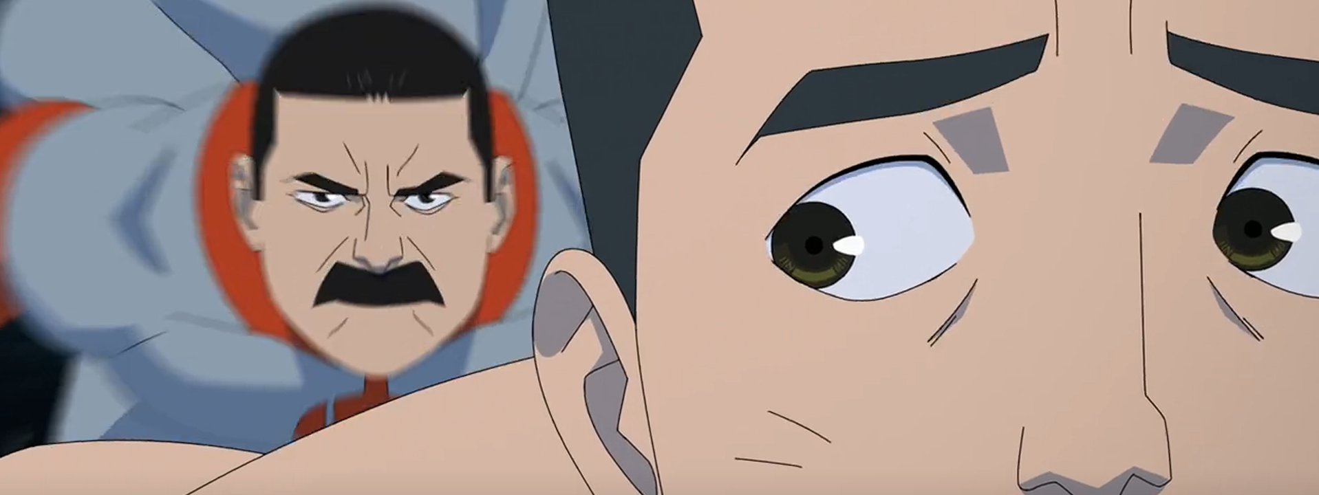 Thragg Chasing Invincible Blank Meme Template