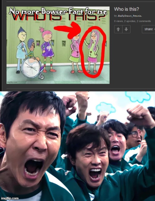 . | image tagged in gi hun and frontman | made w/ Imgflip meme maker