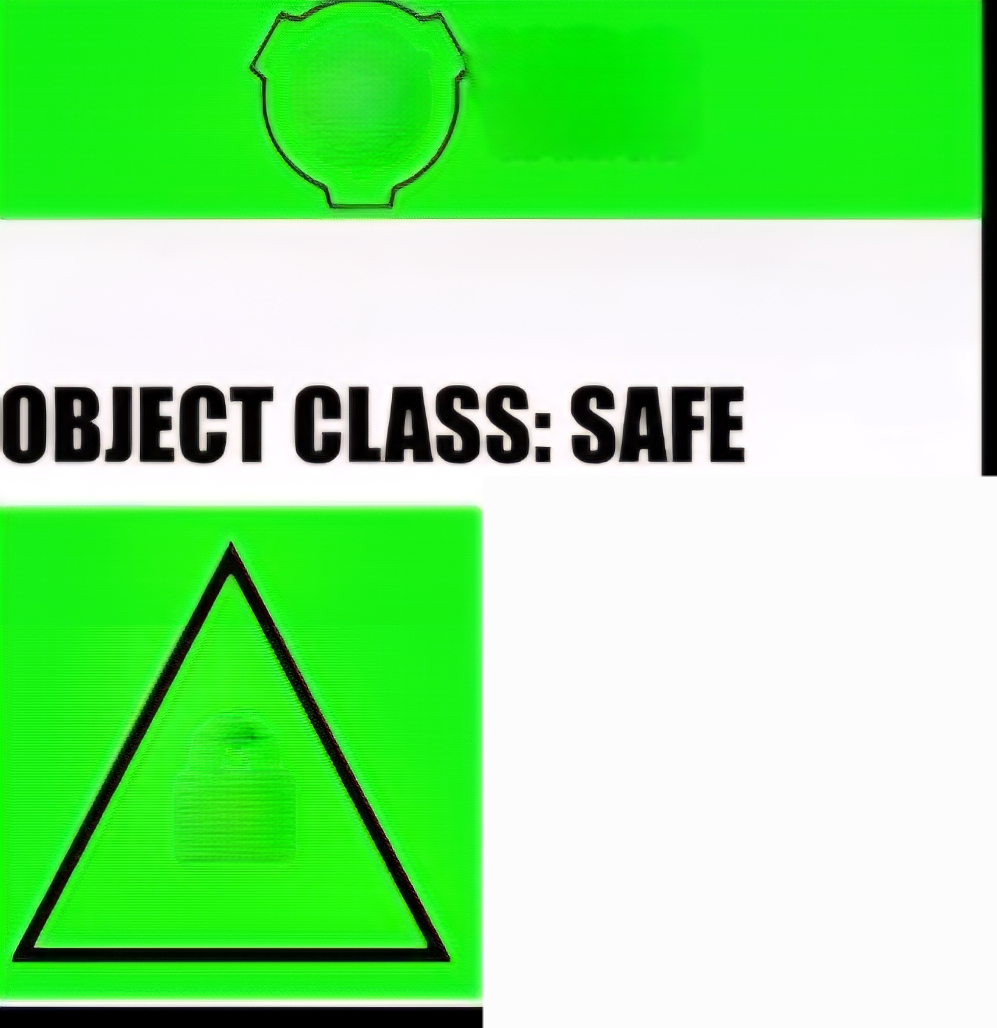 Empty safe label Blank Meme Template