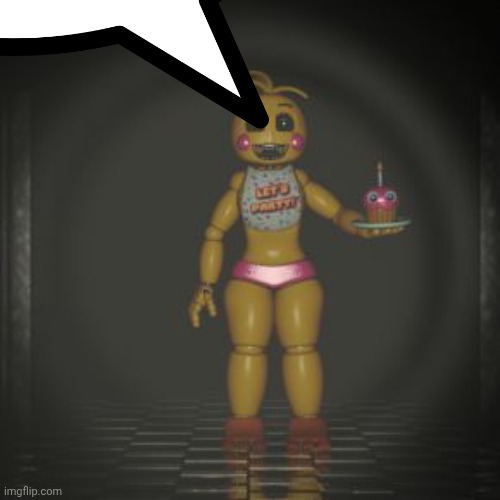 toy chica | image tagged in toy chica | made w/ Imgflip meme maker