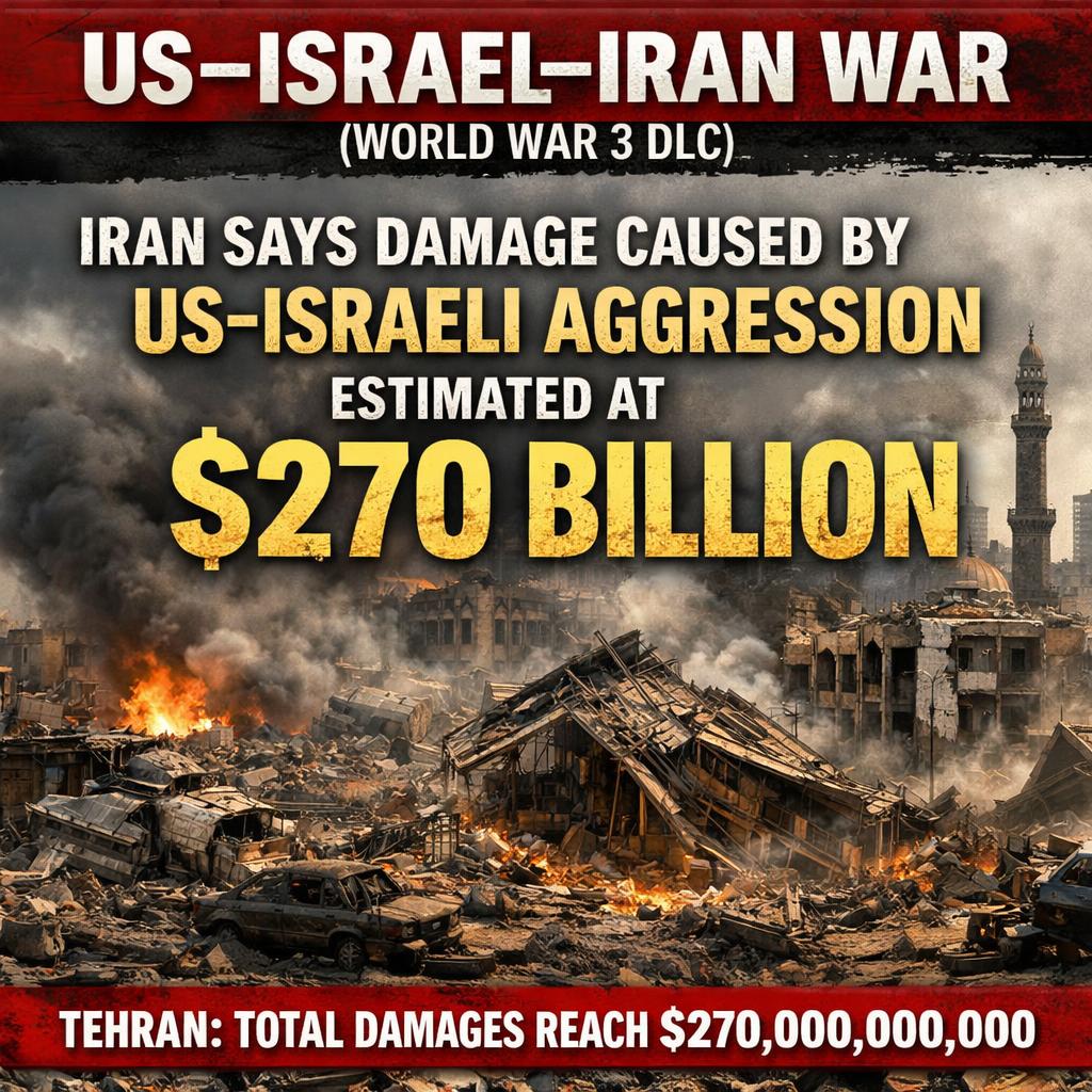 US–Israel–Iran War (World War 3 DLC)  Iran says damage caused by Blank Meme Template