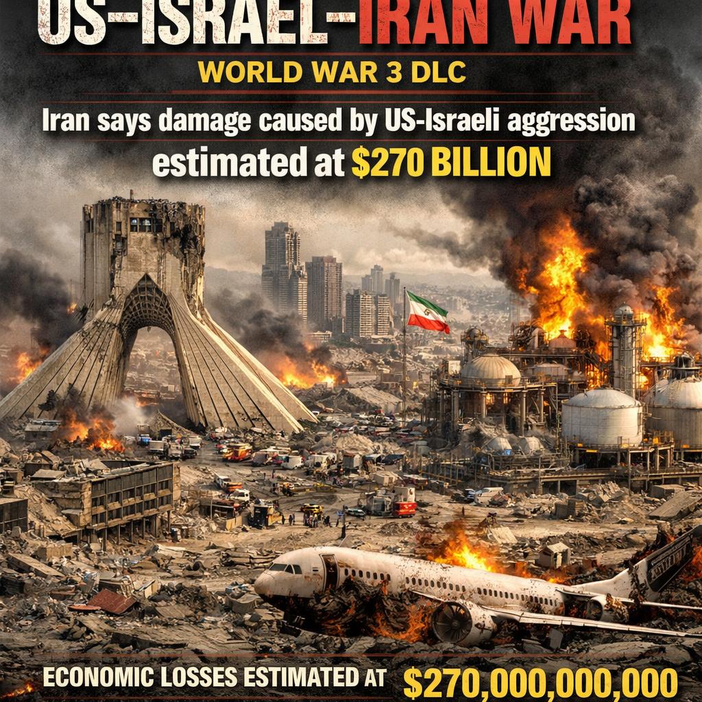 US–Israel–Iran War (World War 3 DLC)  Iran says damage caused by Blank Meme Template