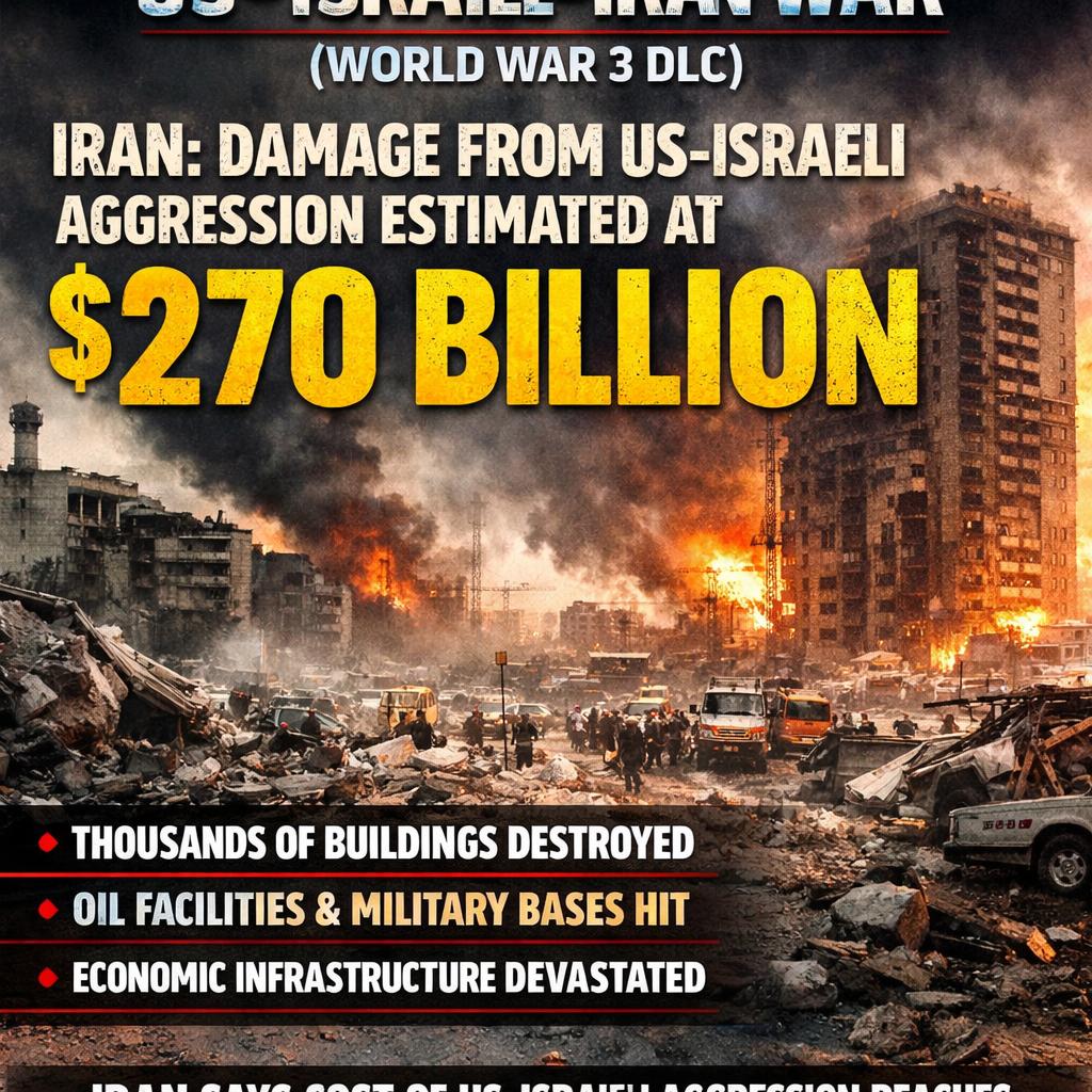 US–Israel–Iran War (World War 3 DLC)  Iran says damage caused by Blank Meme Template