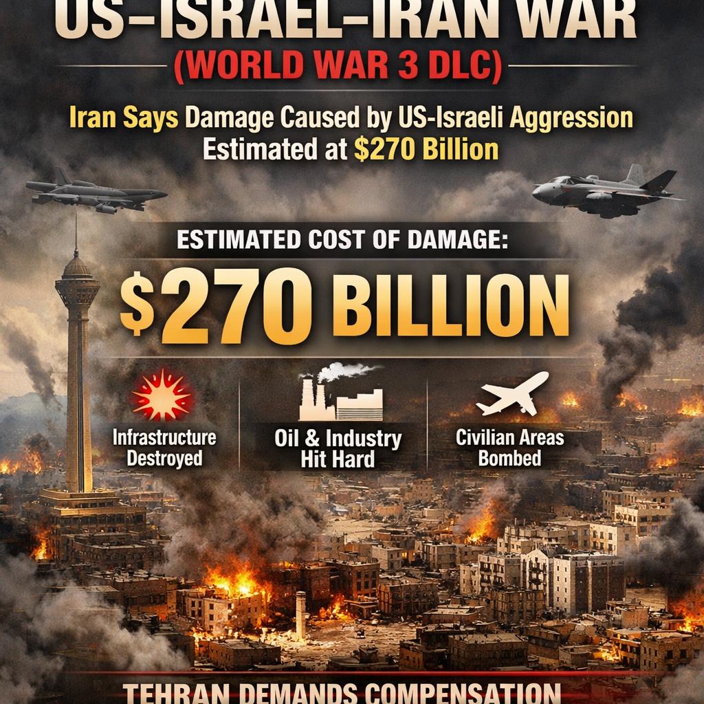US–Israel–Iran War (World War 3 DLC)  Iran says damage caused by Blank Meme Template