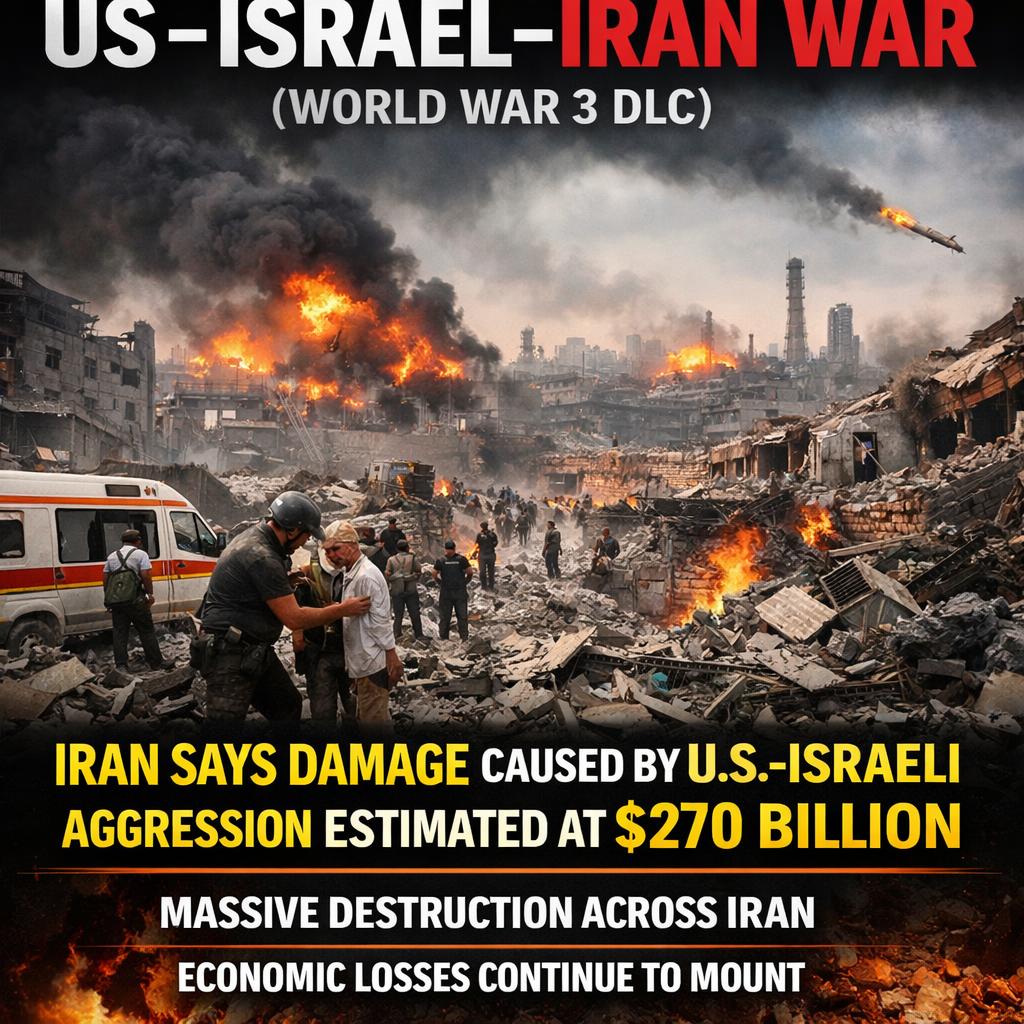 US–Israel–Iran War (World War 3 DLC)  Iran says damage caused by Blank Meme Template