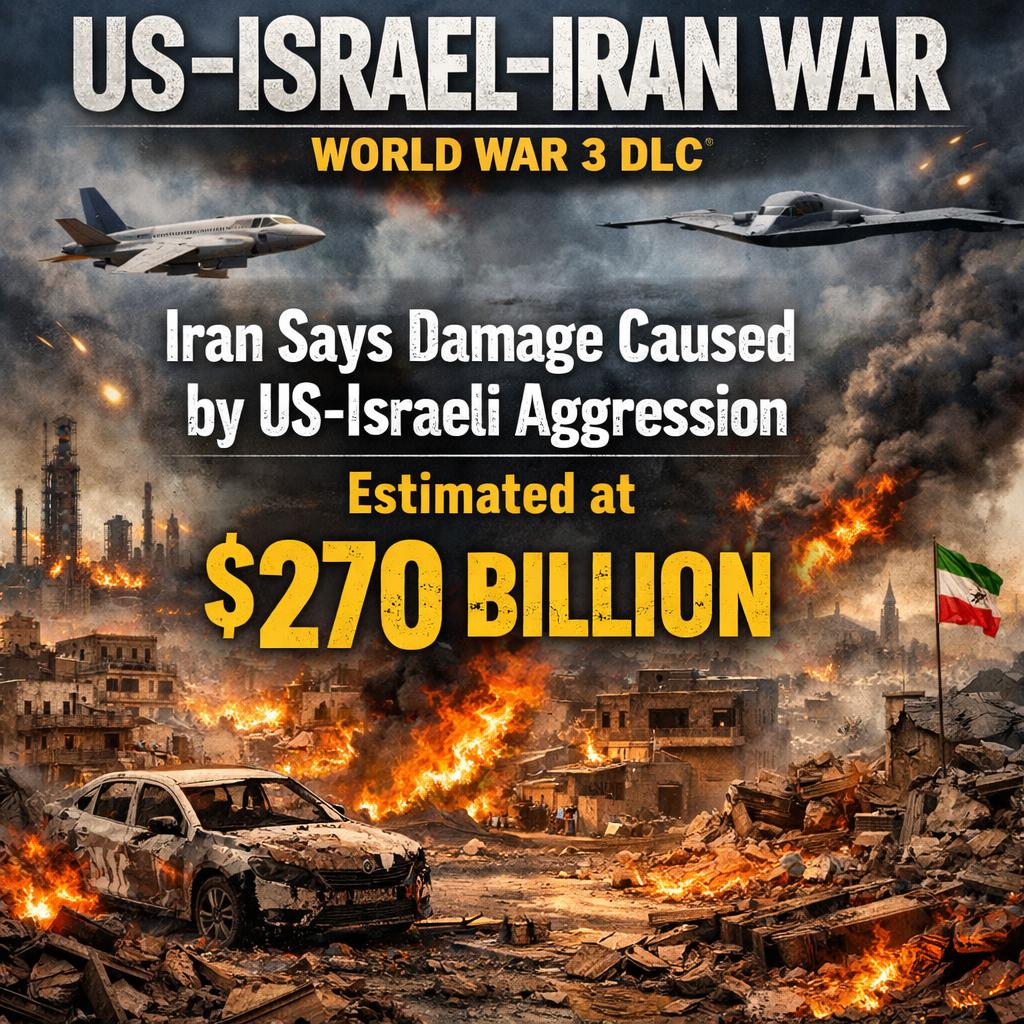 US–Israel–Iran War (World War 3 DLC)  Iran says damage caused by Blank Meme Template