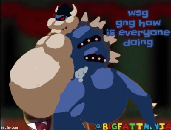 Dark George | wsg gng how is everyone doing | image tagged in dark george | made w/ Imgflip meme maker