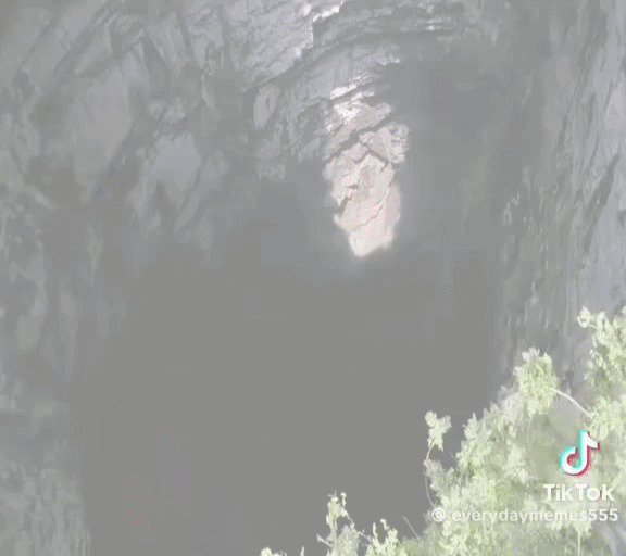 Cliff jumping Blank Meme Template