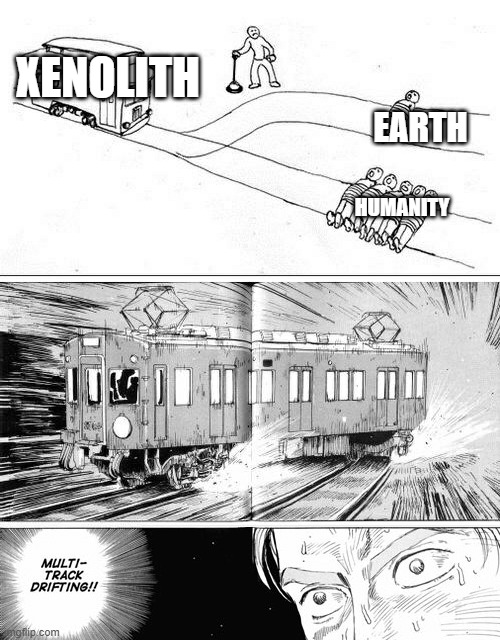 Xenolith in the "To Infinity and Beyond" achievment | Earth; Xenolith; Humanity | image tagged in multi-track drifting,plague inc | made w/ Imgflip meme maker