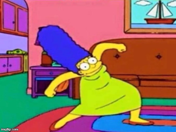 Marge Krumping | image tagged in marge krumping | made w/ Imgflip meme maker
