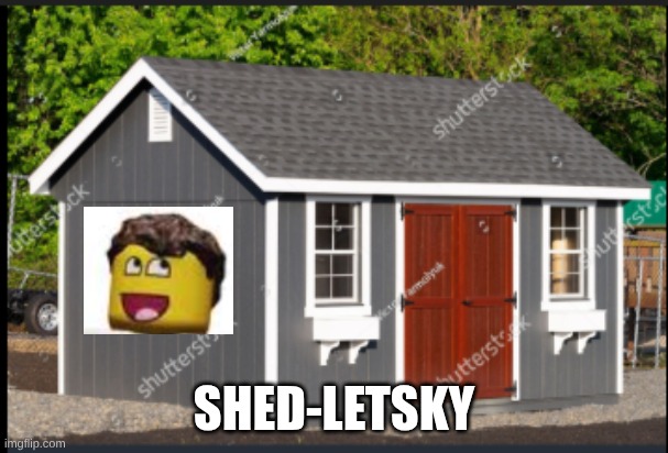 I thought this'd be funny, so, uh, ye. | shed-letsky | image tagged in shed | made w/ Imgflip meme maker