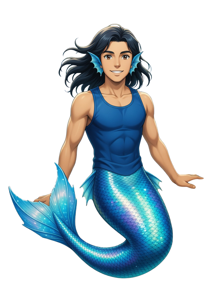 Mermaid DJ Blank Meme Template