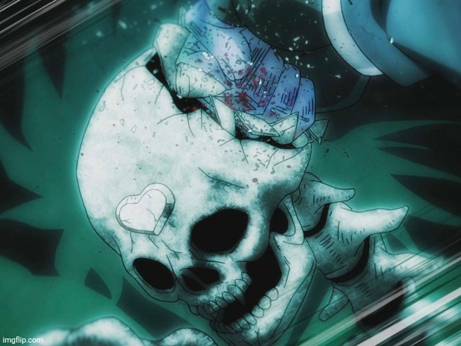 image tagged in dio skull crush | made w/ Imgflip meme maker