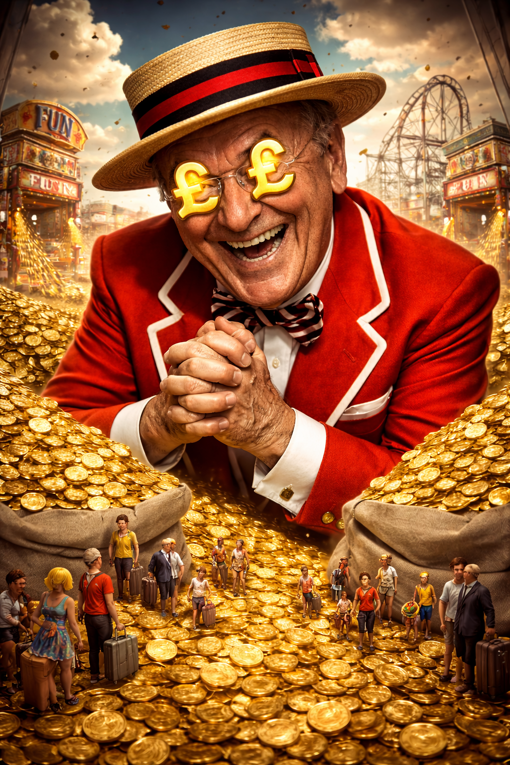 Butlins money grabber Blank Meme Template