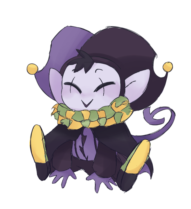 High Quality cute jester Blank Meme Template