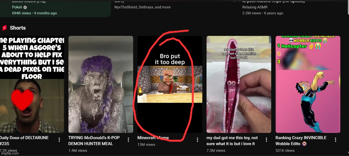 what the fuck is this shit on my reccomended page | image tagged in screenshot 2026-04-16 111706 png | made w/ Imgflip meme maker