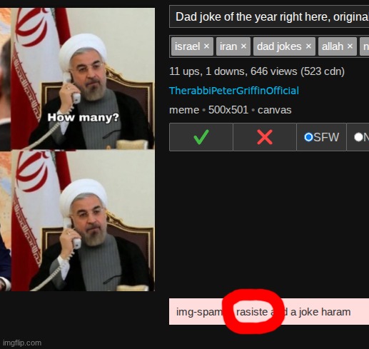 At least spell it right if you want to flag pro-Israel images in a pro-Israel stream | made w/ Imgflip meme maker