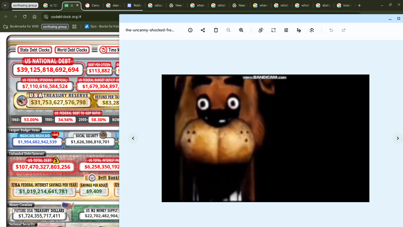 us debt reaction Blank Meme Template