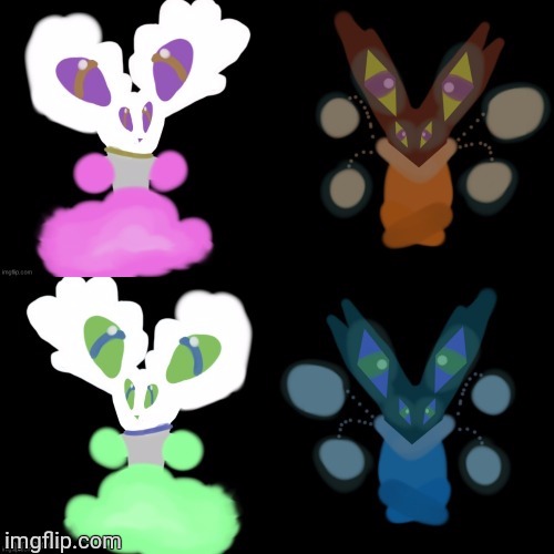 Here's the concept for Astris, my female Qarofan Meowstic OC! See tags for ids to more info. | image tagged in an1f05,alzs4p | made w/ Imgflip meme maker